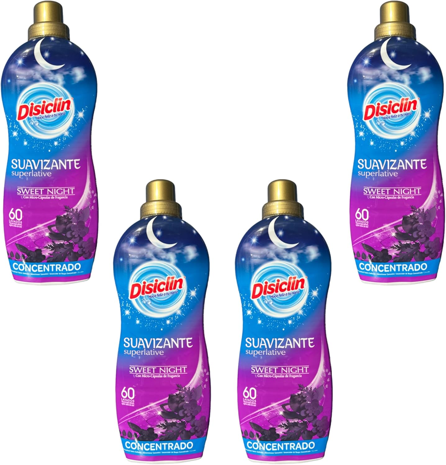 Suavizante Concentrado Disiclin Sweet Night – 4 Unidades (240 Lavados)