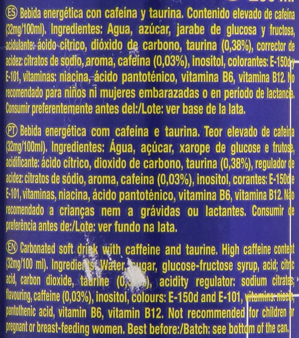 Powerking – Bebida Energética Pack 24 Latas de 250 ml