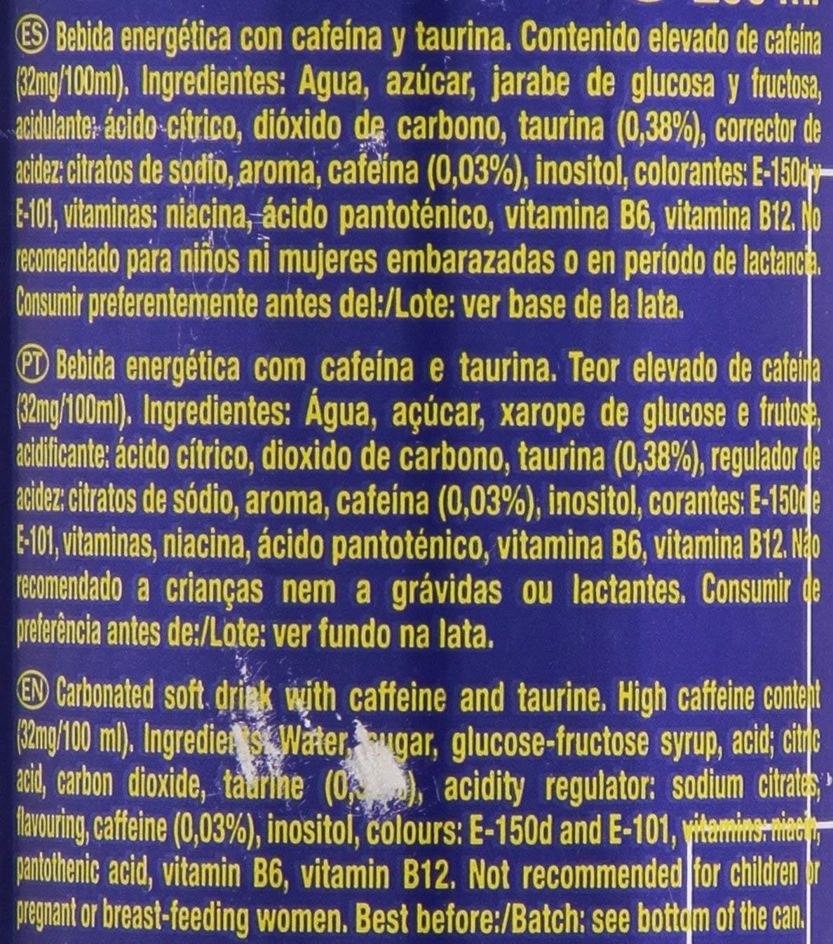 Powerking – Bebida Energética Pack 24 Latas de 250 ml