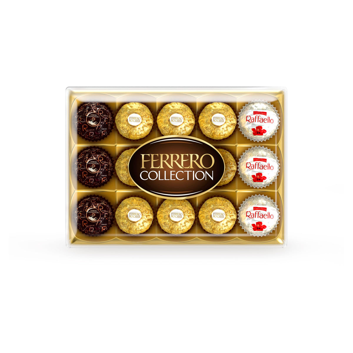Ferrero Collection T15 – 15 Bombones Surtidos, 172 g