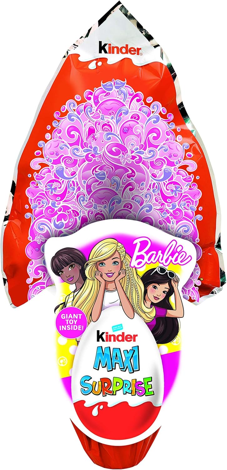 Kinder Huevo de Pascua de chocolate con leche Maxi regalo con juguete sorpresa, 15 g