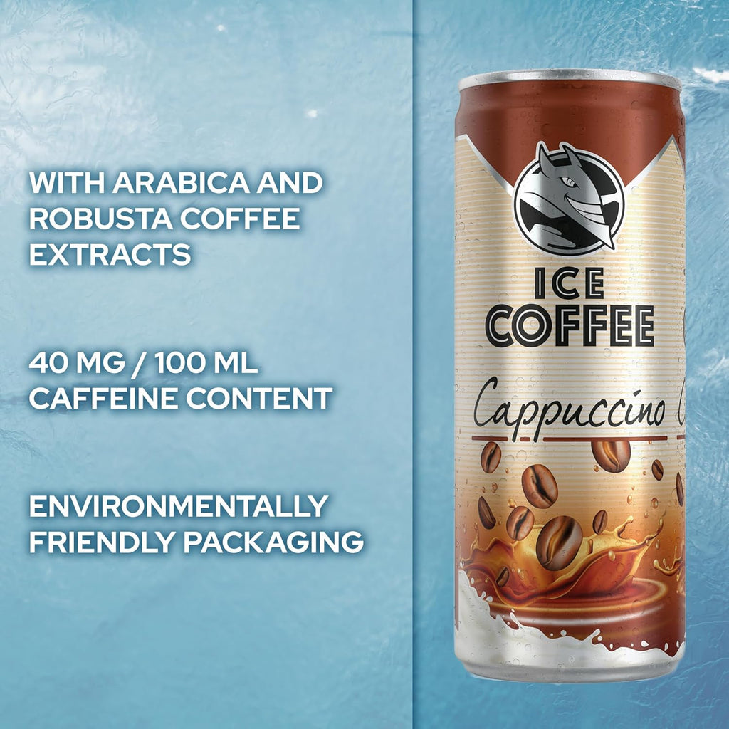 HELL Ice Coffee Cappuccino | 24 latas de 250 ml