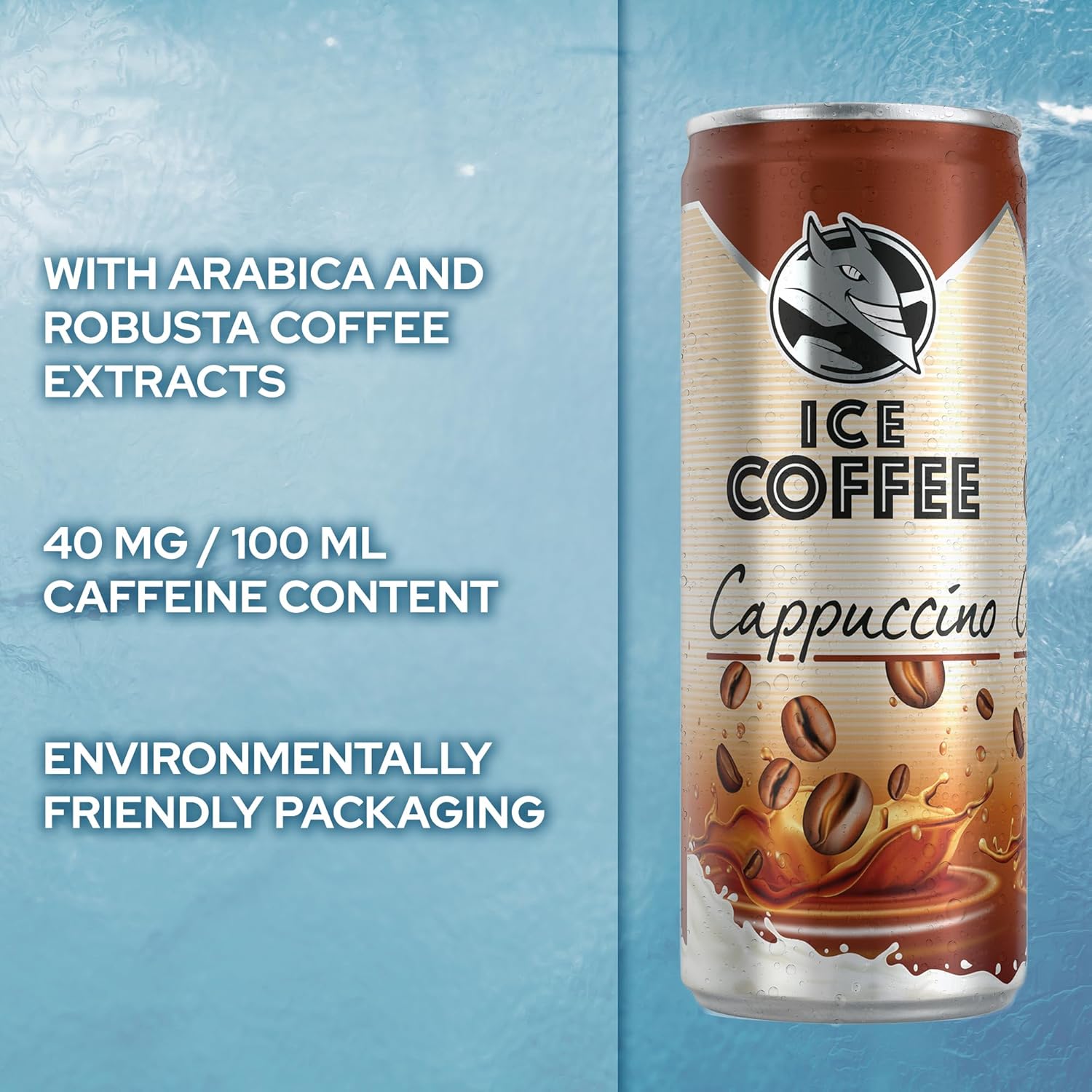 HELL Ice Coffee Cappuccino | 24 latas de 250 ml