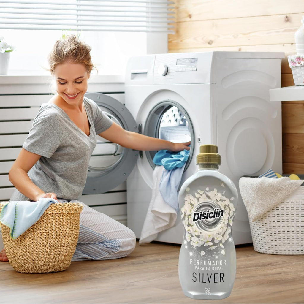 Disiclin Perfumador para la Ropa Silver – Pack de 4 Botellas (144 Lavados)