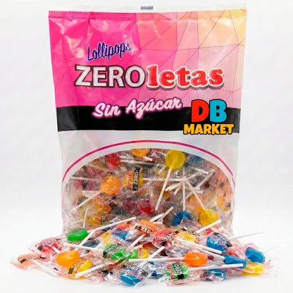 Piruletas Zero Sin Azúcar - Colores y Sabores Surtidos (200 Und)