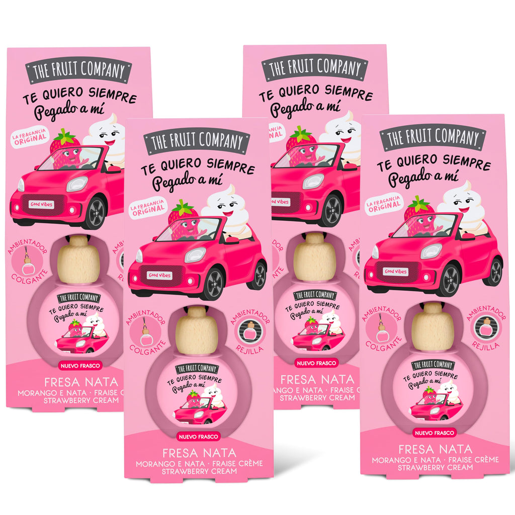 The Fruit Company - ambiebtador de coche  Pack de 4 unidades