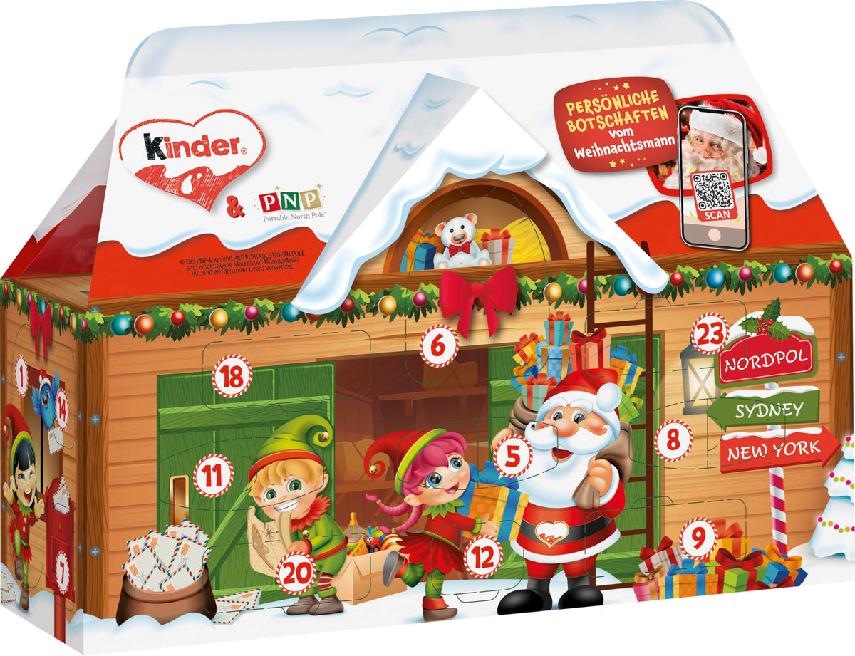 Calendario de Adviento Kinder Chocolate House – 24 Chocolatinas, 234 g