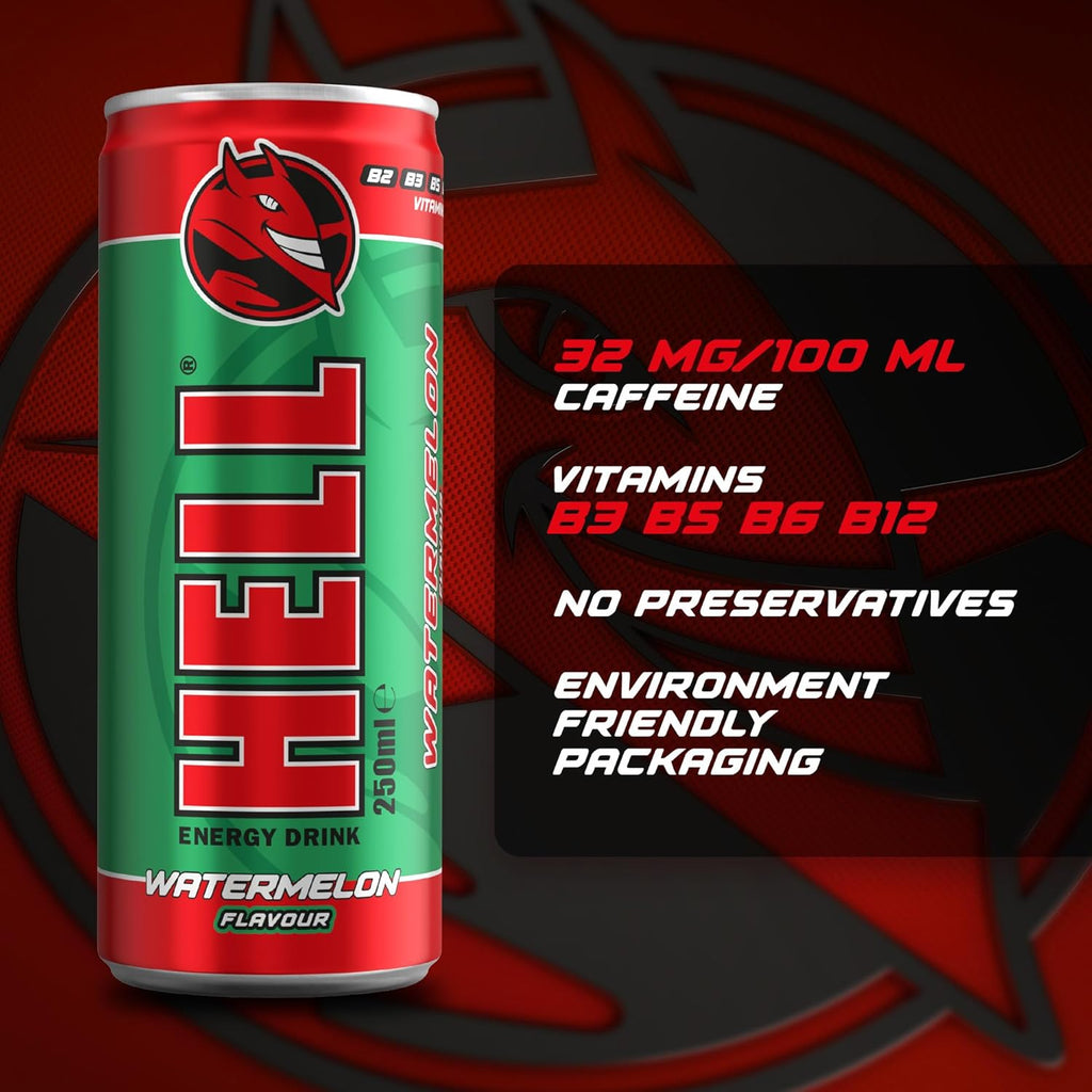 Bebida Energética Hell Energy Watermelon Lata 250ml