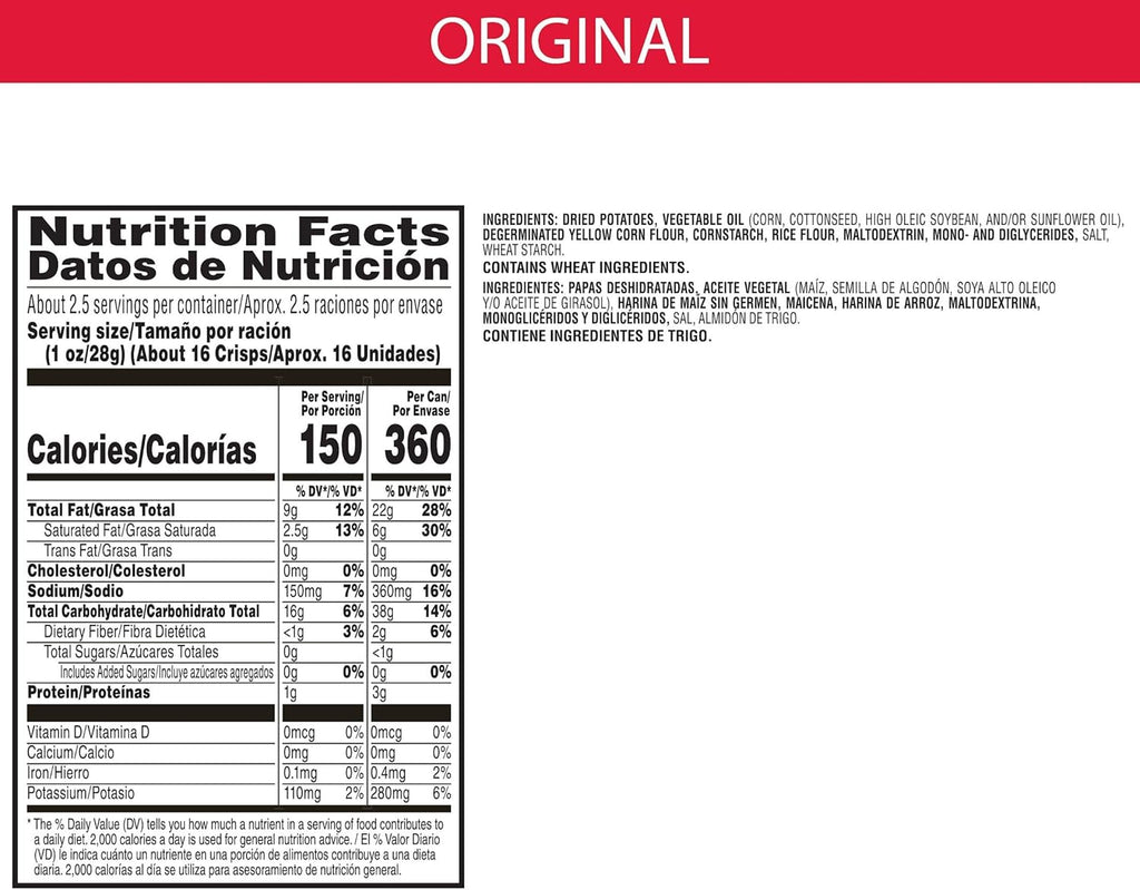 Pringles Original (Pack of 12) x40g