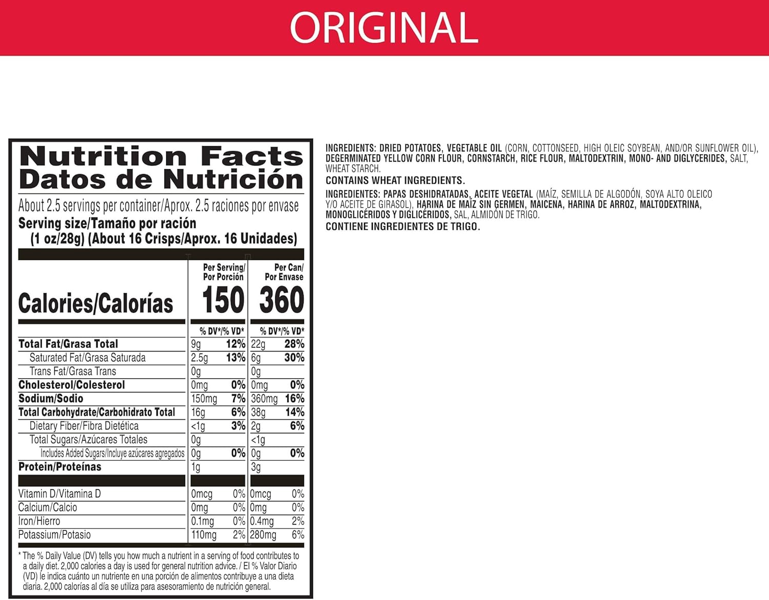 Pringles Original (Pack of 12) x40g