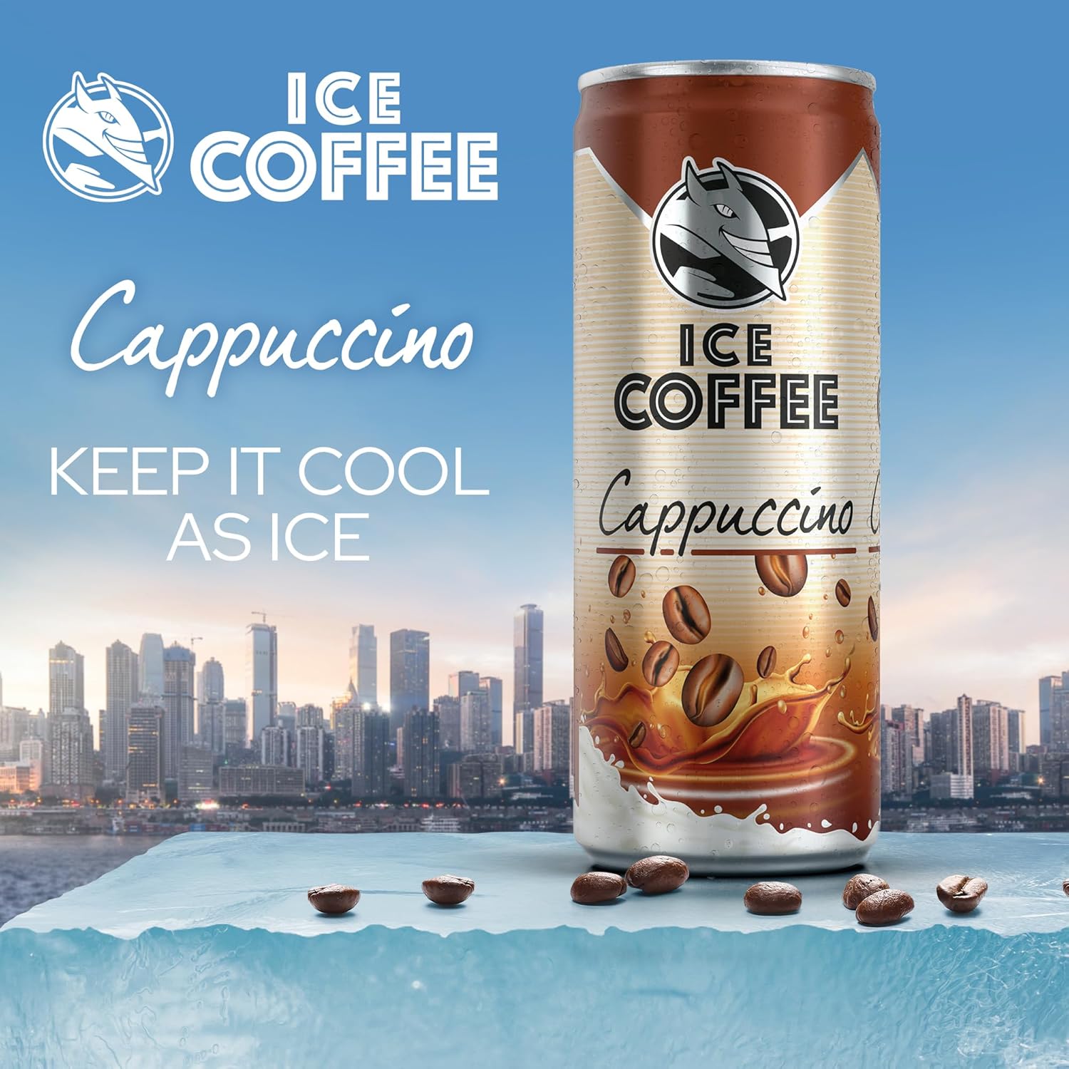 HELL Ice Coffee Cappuccino | 24 latas de 250 ml