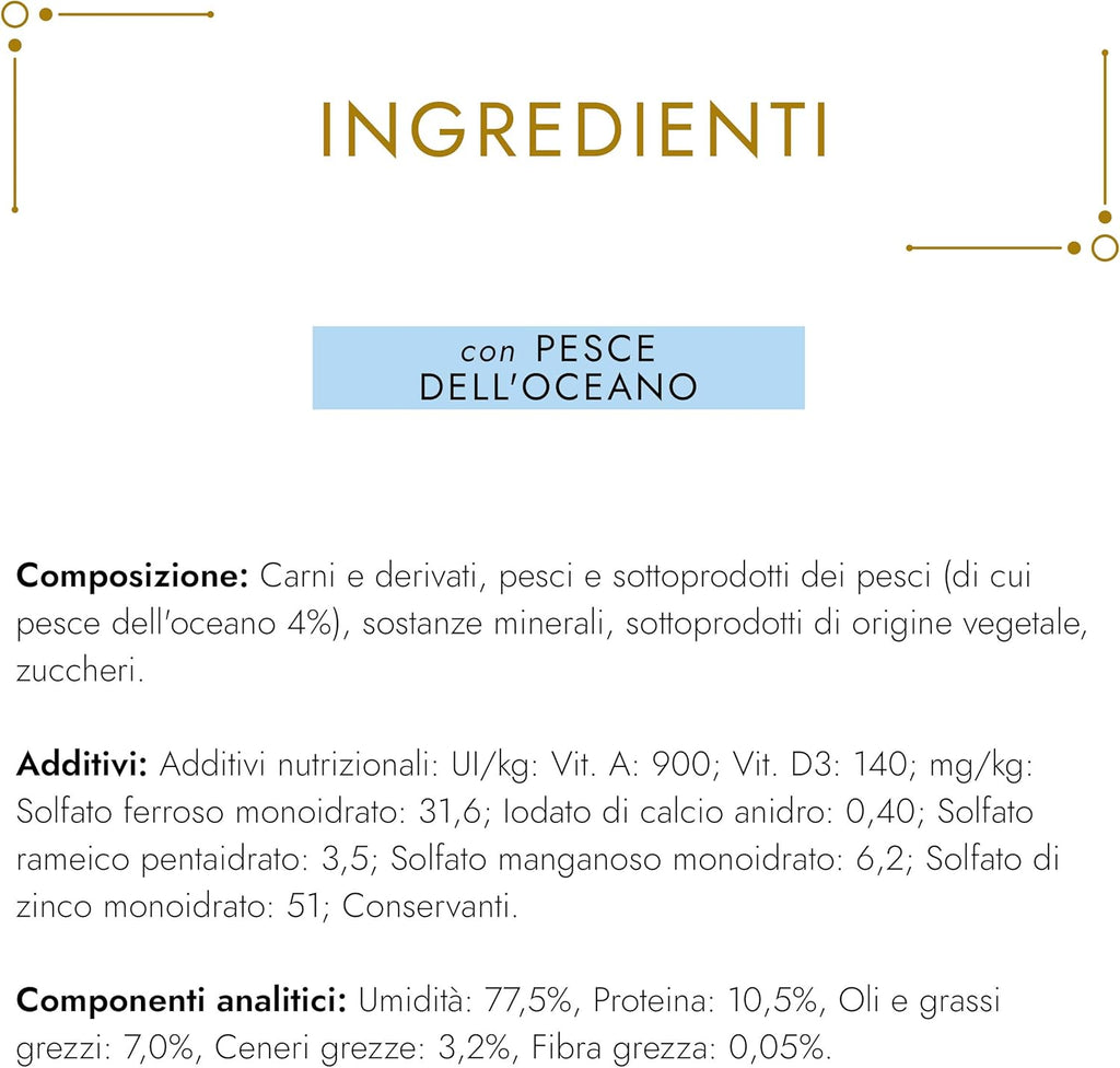Purina Gourmet Gold Mousse Gato con Pescado del océano, 24 latas de 85 g
