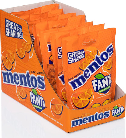 Mentos Fanta edición limitada caramelo masticable 7 bolsas 160g Golominas