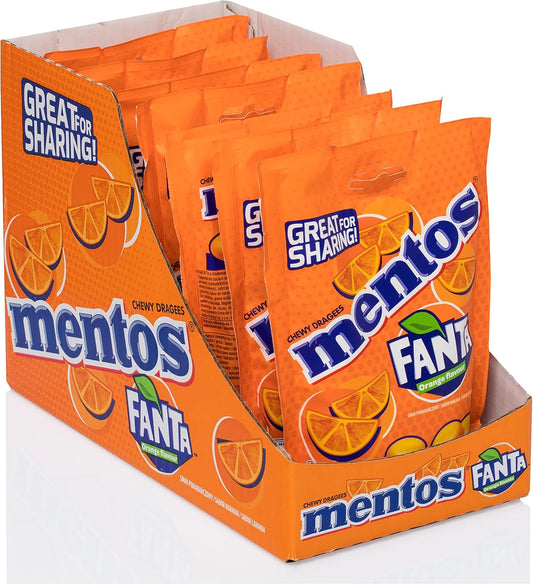Mentos Fanta edición limitada caramelo masticable 7 bolsas 160g Golominas