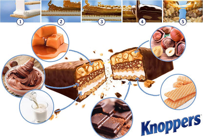 Knoppers Nutbar – Barrita de Barquillo con Avellanas 24x40g