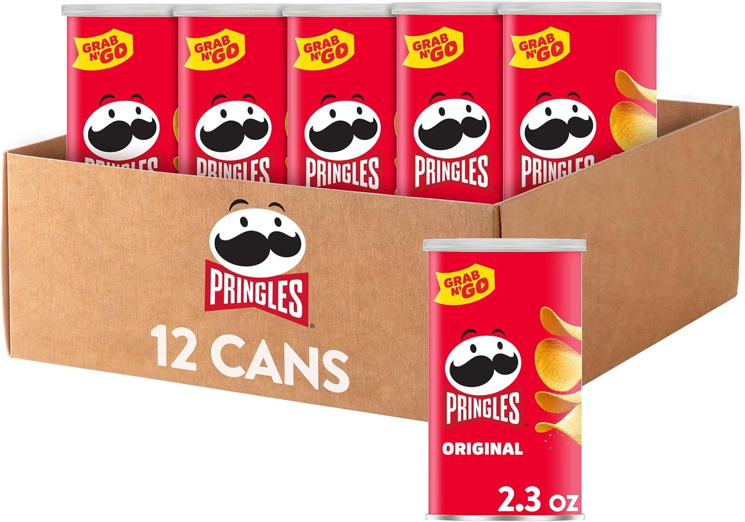 Pringles Original pack 12x40g patatas fritas tubo snack salado Golominas