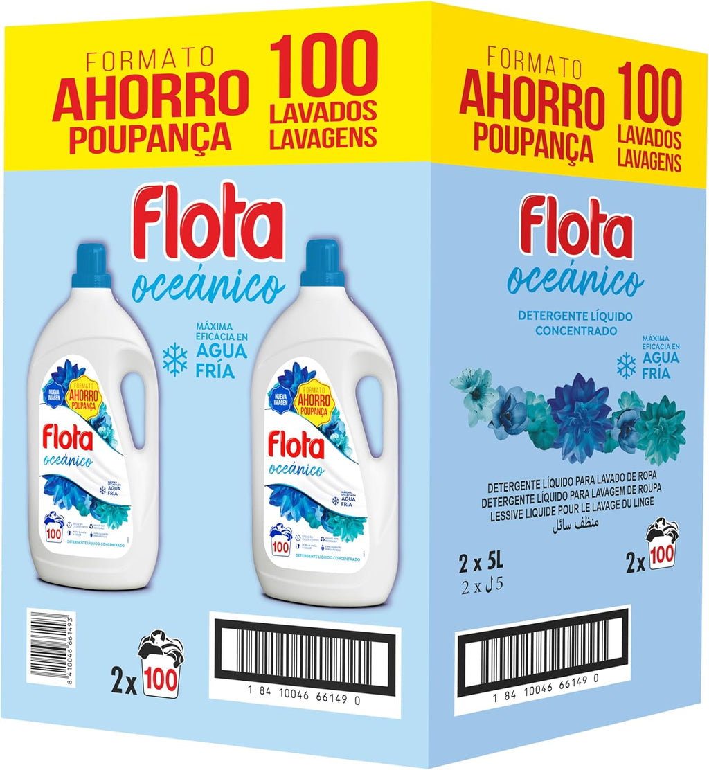 Flota Detergente Líquido Quitamanchas – 2 x 100 Lavados (Fragancia Oceánico)