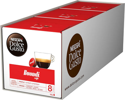 Nescafé Dolce Gusto Espresso Buondi – Pack 3x16 cápsulas