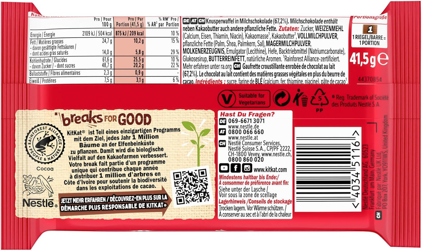Kit Kat Classic Chocolate – Pack 24x45g