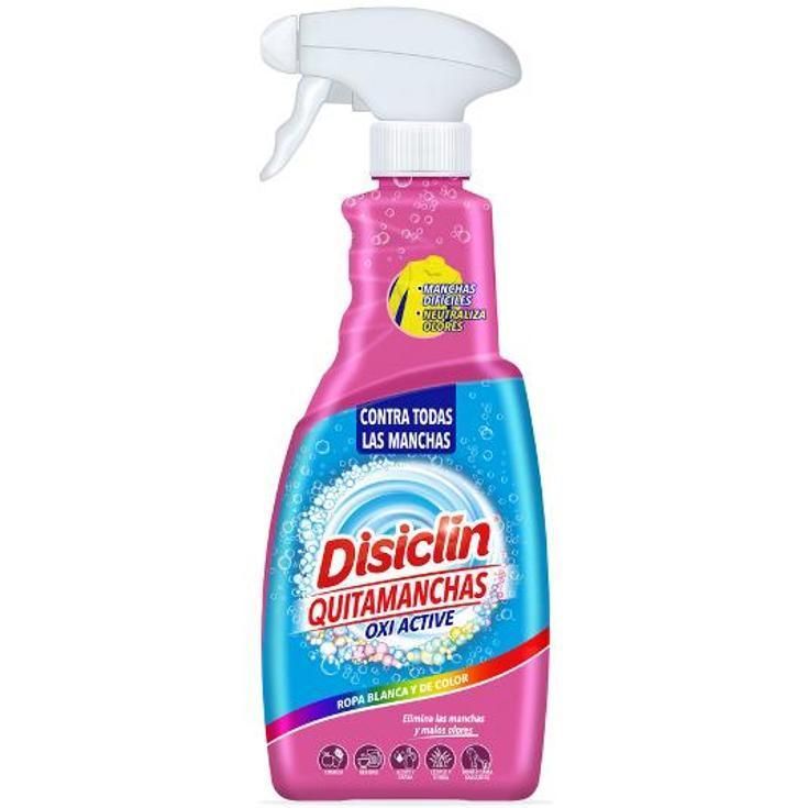 Disiclin Oxi Active Quitamanchas Multiusos en Spray 750 ml – Pack de 3 – Limpiador con Oxígeno Activo para Ropa y Tapicerías – Elimina Manchas Difíciles de Grasa, Vino y Café