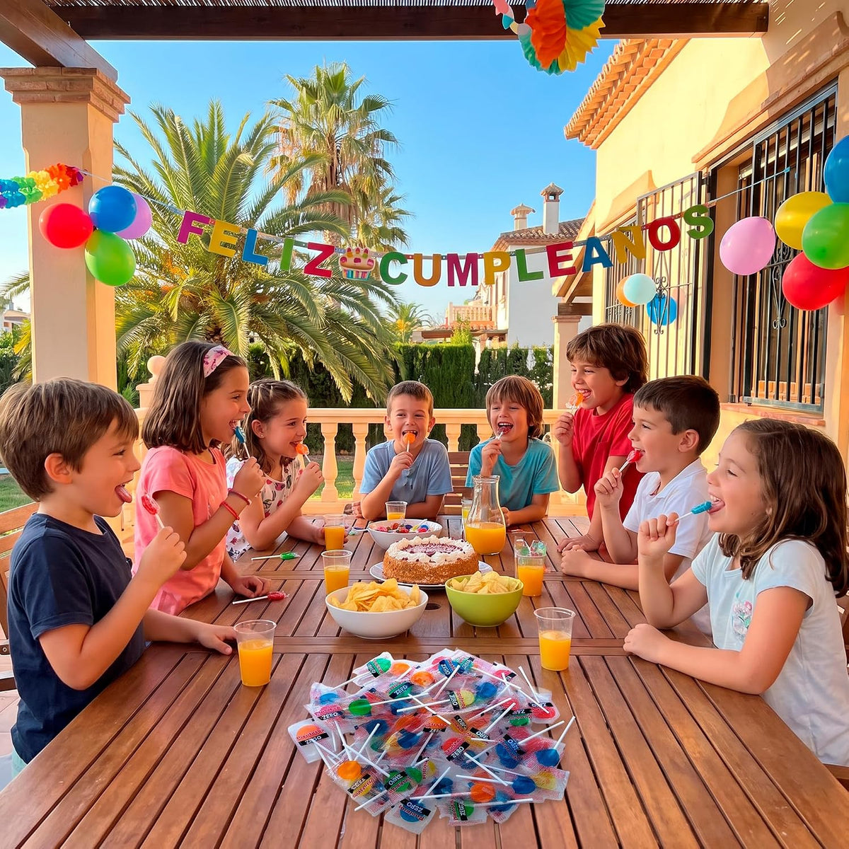 Piruletas Zero Sin Azúcar - Colores y Sabores Surtidos (200 Und)