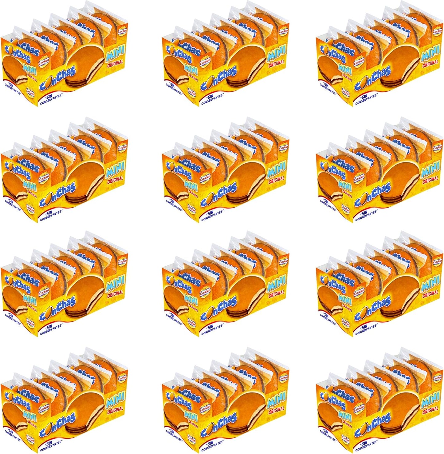 Conchas mini dorayakis pack 12x5 unidades bollería japonesa Golominas