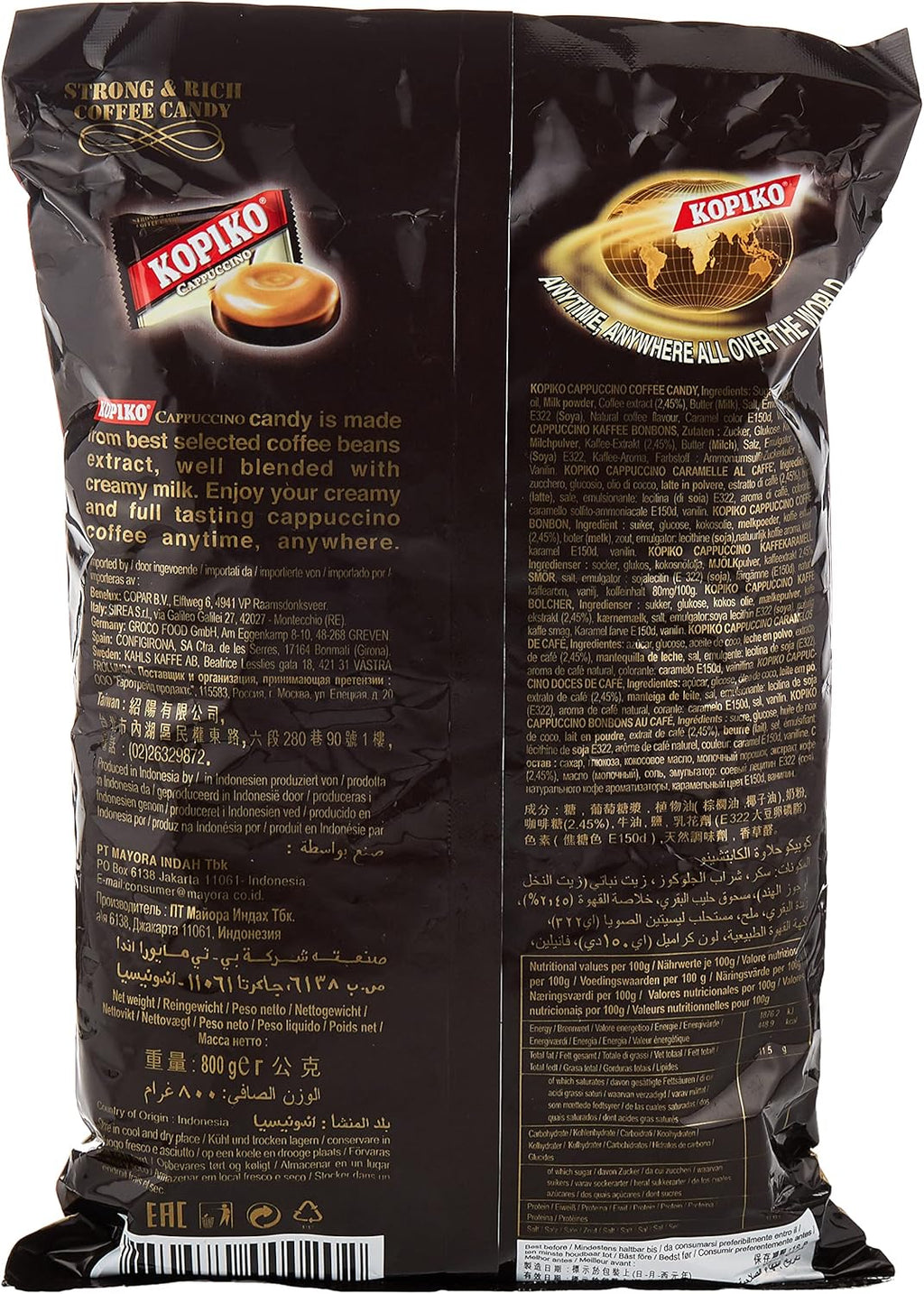 KOPIKO CAPUCCINO 800 GRAMOS