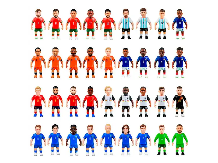 Golominas Company SuperGoal World – Pack de 6 Sobres | Figuras Coleccionables Oficiales de Fútbol