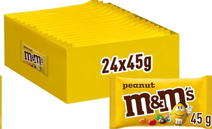 M&M's Bolitas de Colores de Cacahuete con Chocolate con Leche 24 u x 45g