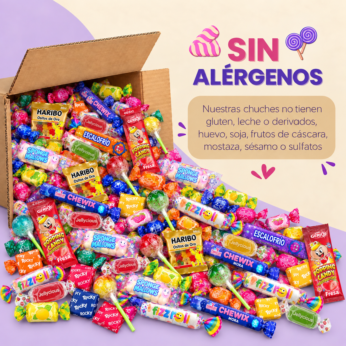 Chuches para Cumpleaños y Piñata – Mega Pack 200/300 uds Surtidas