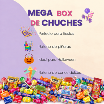 Chuches para Cumpleaños y Piñata – Mega Pack 200/300 uds Surtidas