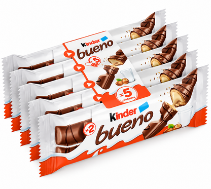 Kinder Bueno T5 – Pack de 6 Multipacks, 60 Barritas