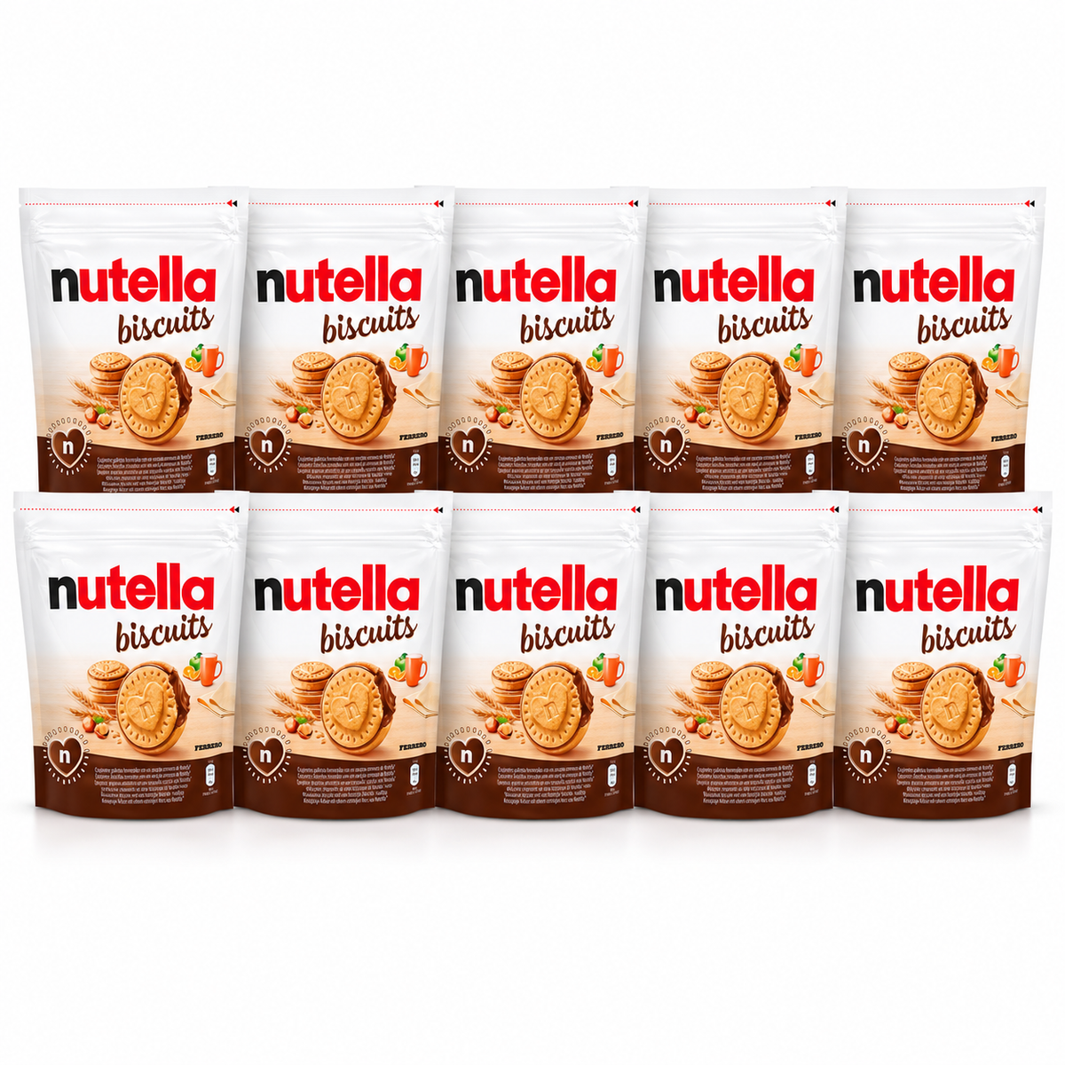 Nutella Biscuits – Pack de 10 Bolsas x 193 g, 1,93 kg