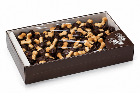 Funny Mushrooms Setitas de Galleta con Cobertura – 1 kg | Sabores Chocolate con Leche, Chocolate Blanco, Fresa, o Pistacho (Chocolate Blanco)