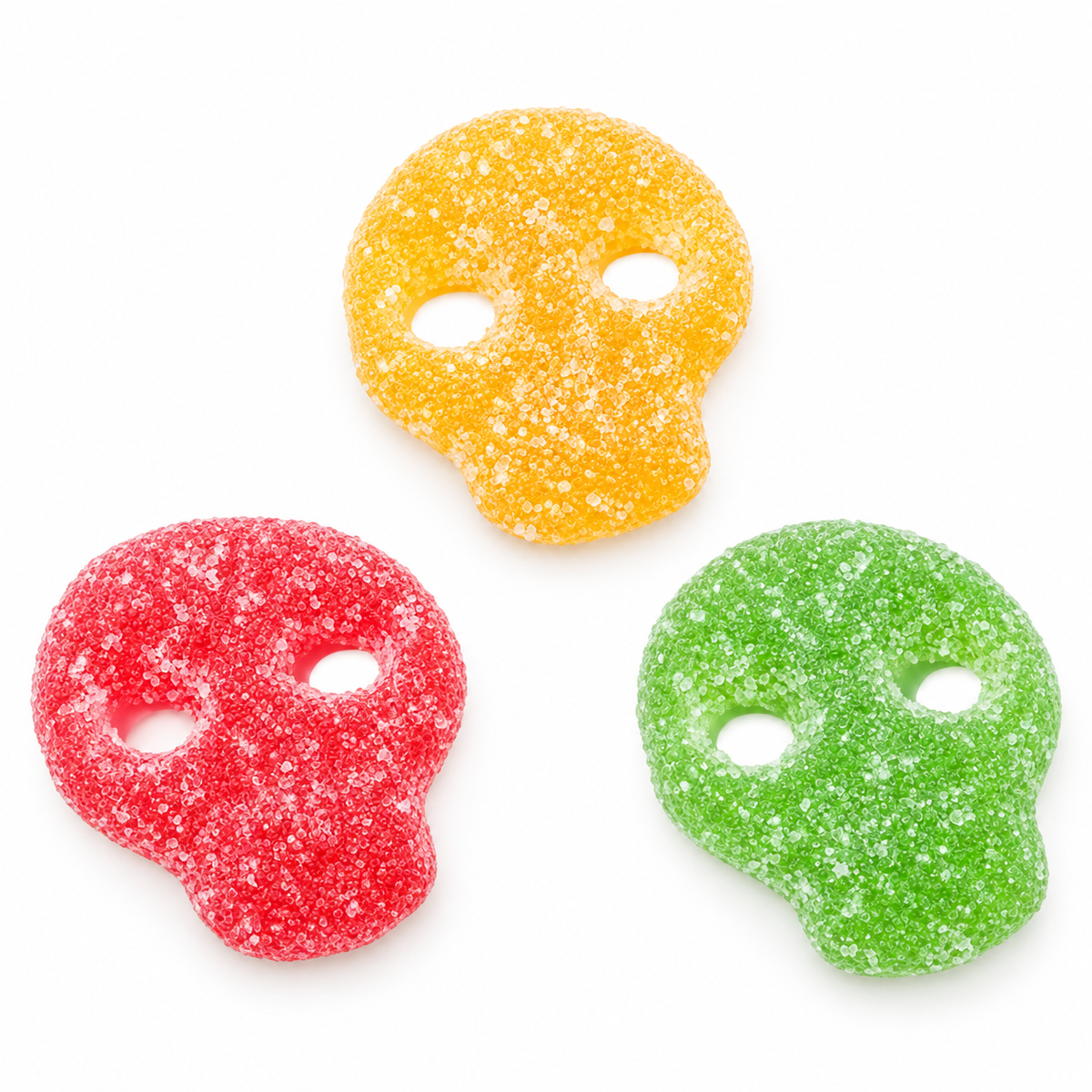 Calaveras Ácidas Surtidas 290 Uds – Gominolas de Sabores con Azúcar Ácido