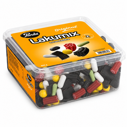 Panda Surtido Extra Regaliz 800 g | Mix de Golosinas de Regaliz Surtidas de Colores y Sabores | Caramelos Blandos para Fiestas, Cumpleaños y Candy Bar