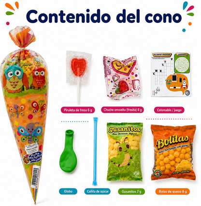 40 Bolsas de Chuches para Cumpleaños Infantiles  Sin Gluten