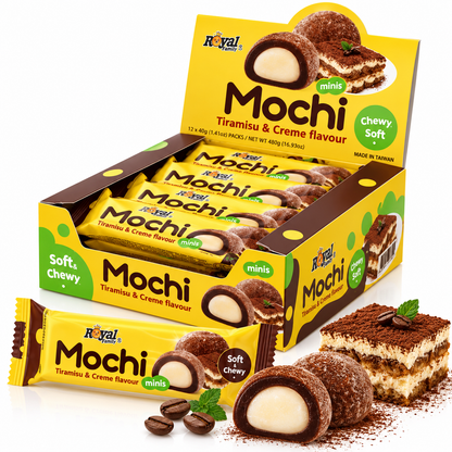 Royal Family Mochi Creamy Matcha Latte – 12 Paquetes de 40 g