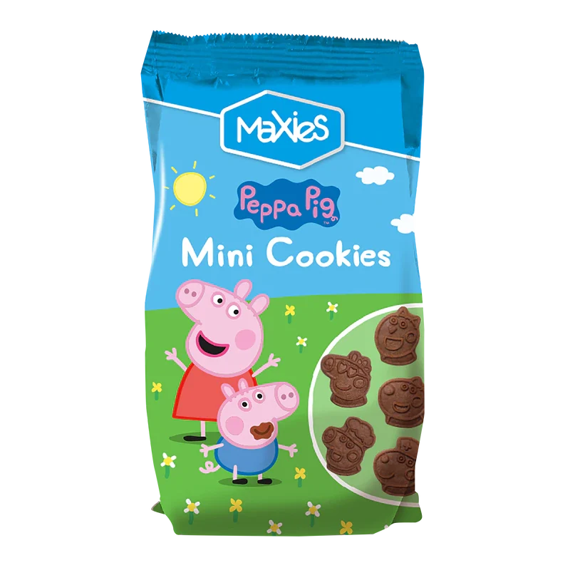 Maxies Peppa Pig Mini Cookies – Caja 12 Bolsas x 100 g