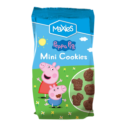 Maxies Peppa Pig Mini Cookies – Caja 12 Bolsas x 100 g