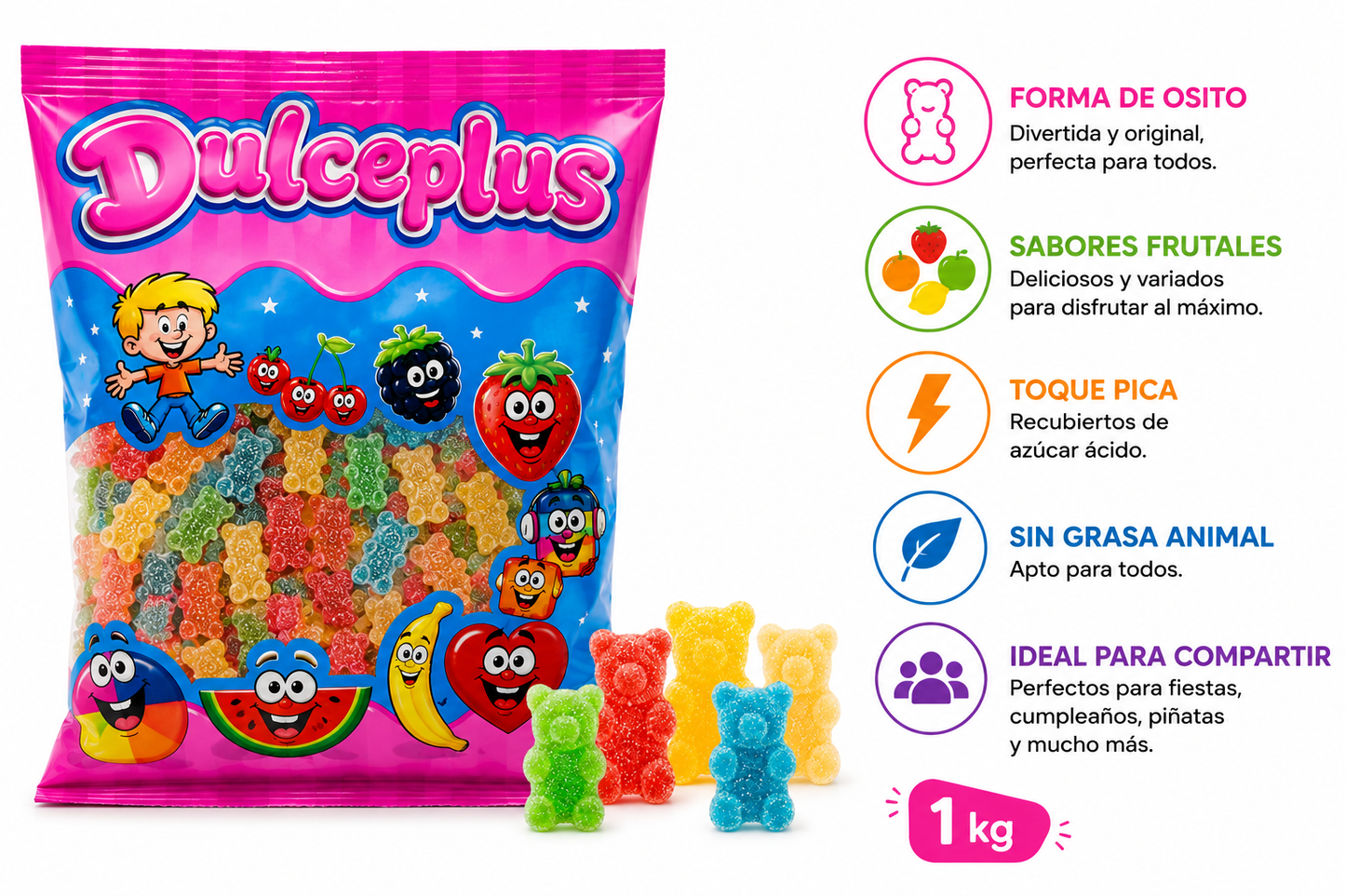 Dulceplus Ositos Pica 1 kg