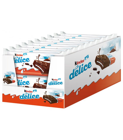 Kinder Delice, 20 x 39 g, Bizcochito de Chocolate con Relleno Cremoso
