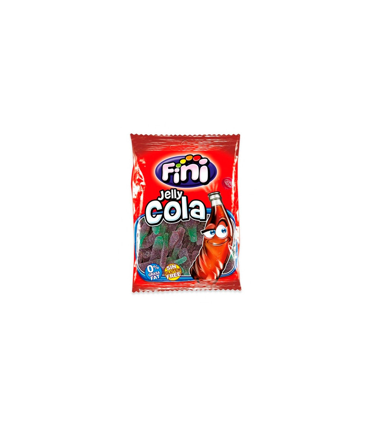 Fini Botellas Cola Azúcar caja 12 bolsas de 90 g