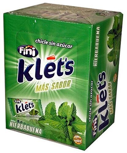 Chicle Klets Hierba 200 unidades chicles granel al por mayor Golominas
