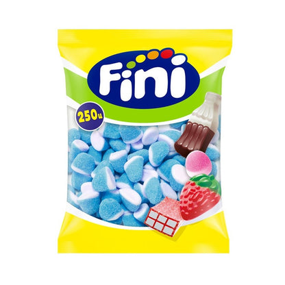 Fini Besos Azules 250 Unidades | Gominolas Blandas Sabor Frambuesa con Forma de Beso | Golosinas para Fiestas, Cumpleaños y Candy Bar