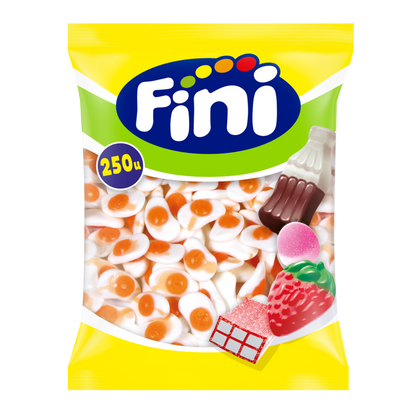 Fini Huevos Fritos 250 Unidades | Gominolas Blandas con Forma de Huevo y Sabor Dulce | Chuches para Fiestas, Candy Bar y Hostelería