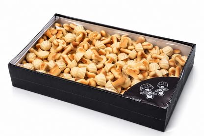 Funny Mushrooms Setitas de Galleta con Cobertura – 1 kg | Sabores Chocolate con Leche, Chocolate Blanco, Fresa, o Pistacho (Chocolate Blanco)