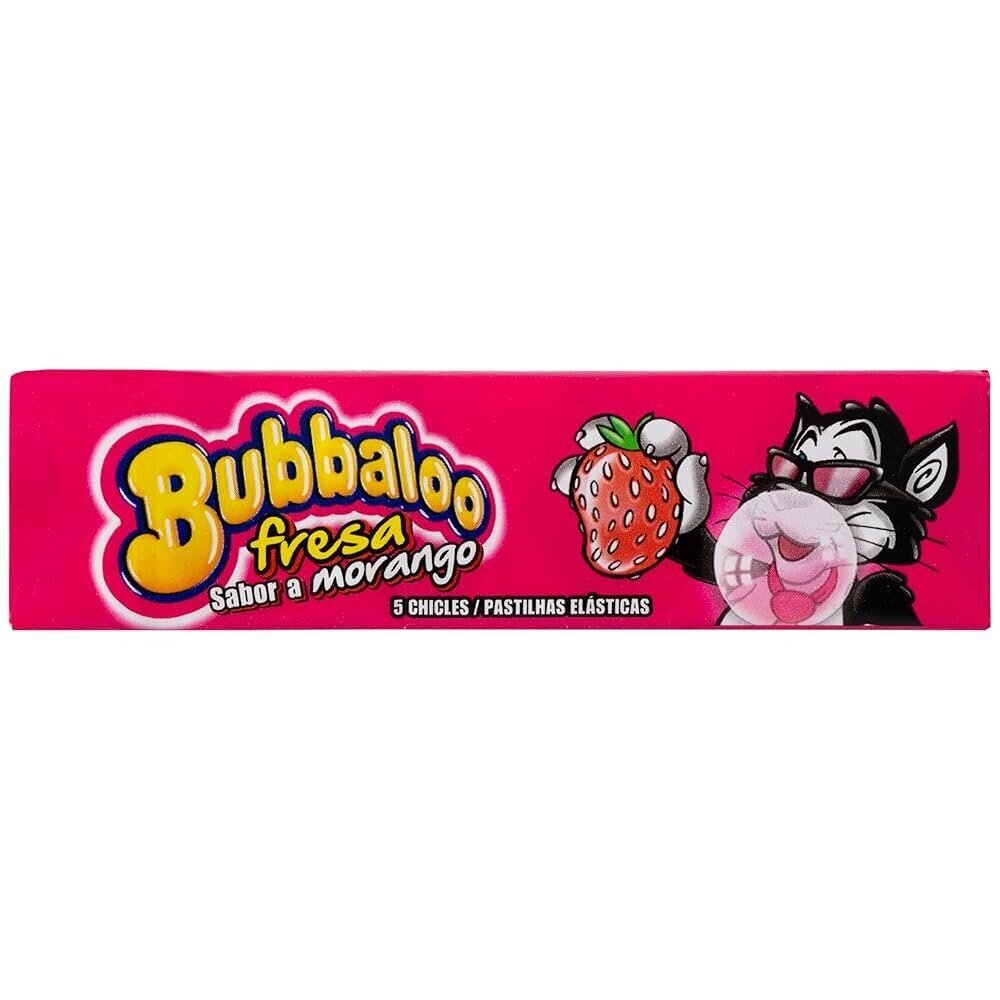 Bubbaloo chicle infantil fresa con azúcar 18 envases Golominas