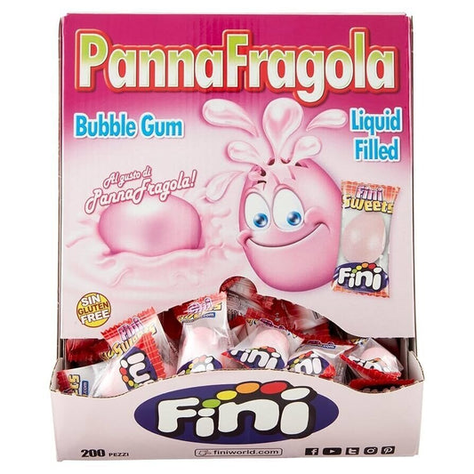 Chicle Panna Fragola Fini fresa nata 200 unidades granel Golominas