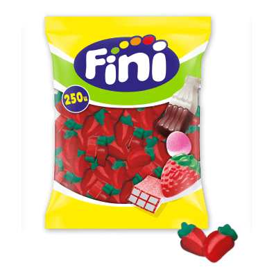 Fresas Fini sin azúcar bote 250 unidades chuches sin azúcar Golominas